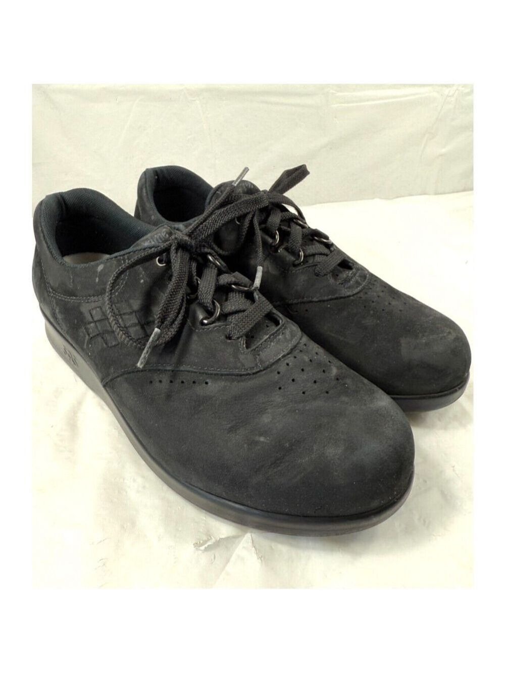 SAS Women's Free Time Charcoal Nubuck Suede Sneakers Size 8 W
